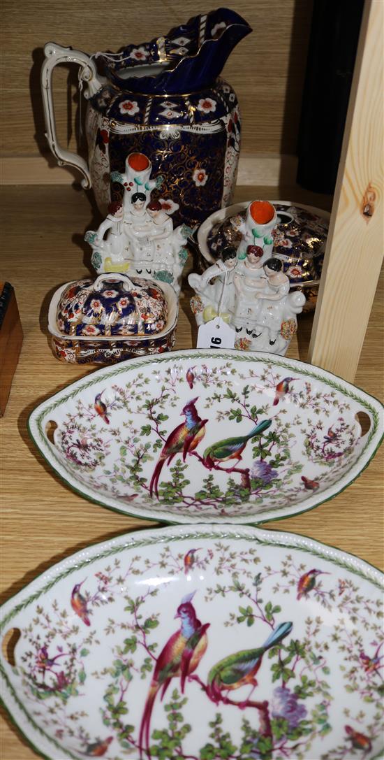 A quantity of lustreware, Pottery items etc
